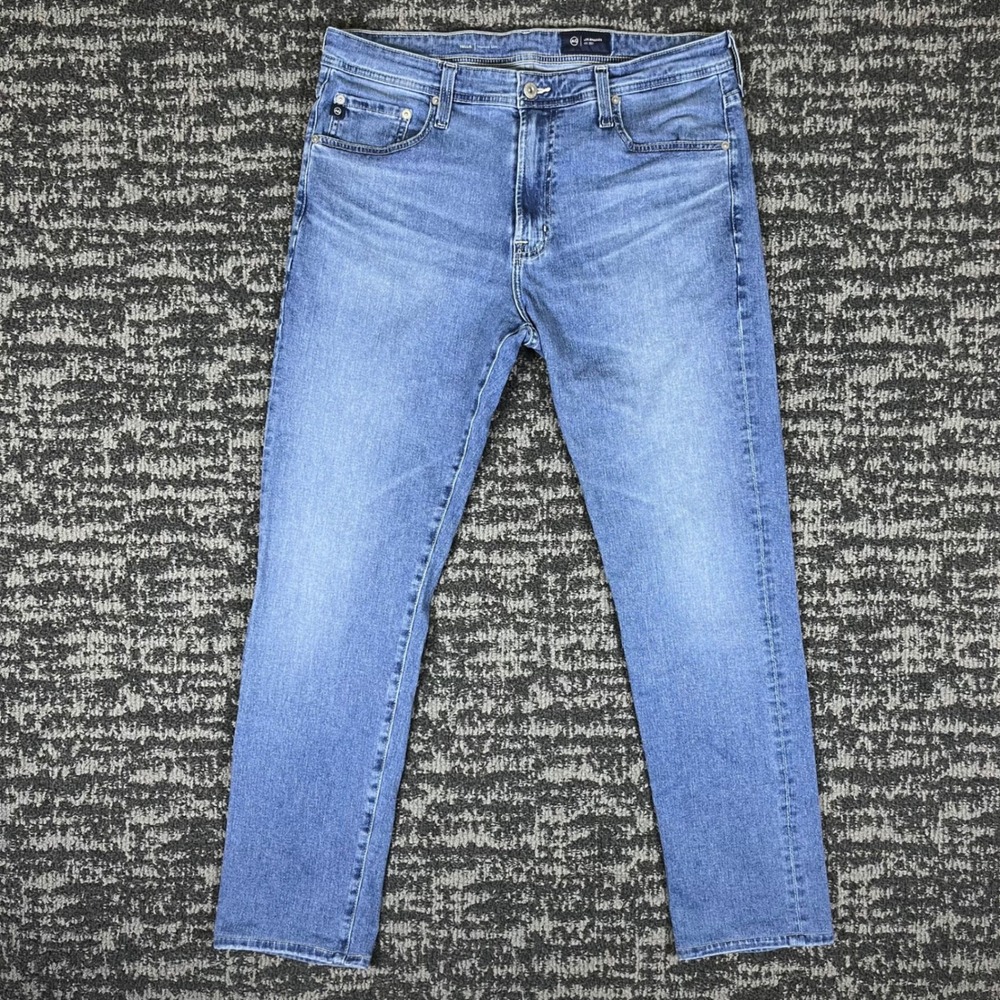 AG Adriano Goldschmied Tellis Modern Slim Jeans Mens 34 Blue Stretch Denim
